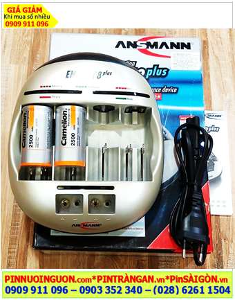 Ansman Energy 8Plus _Bộ sạc Energy 8Plus kèm 2 Pin sạc Camelion NH-D2500BP2 (D2500mAh 1.2v)